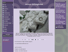 Tablet Screenshot of jennysbetongkonst.se